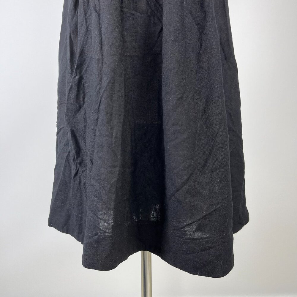 NWOT Farm Rio Linen Blend Black Sleeveless Mini Dress Size M - Picture 7 of 15